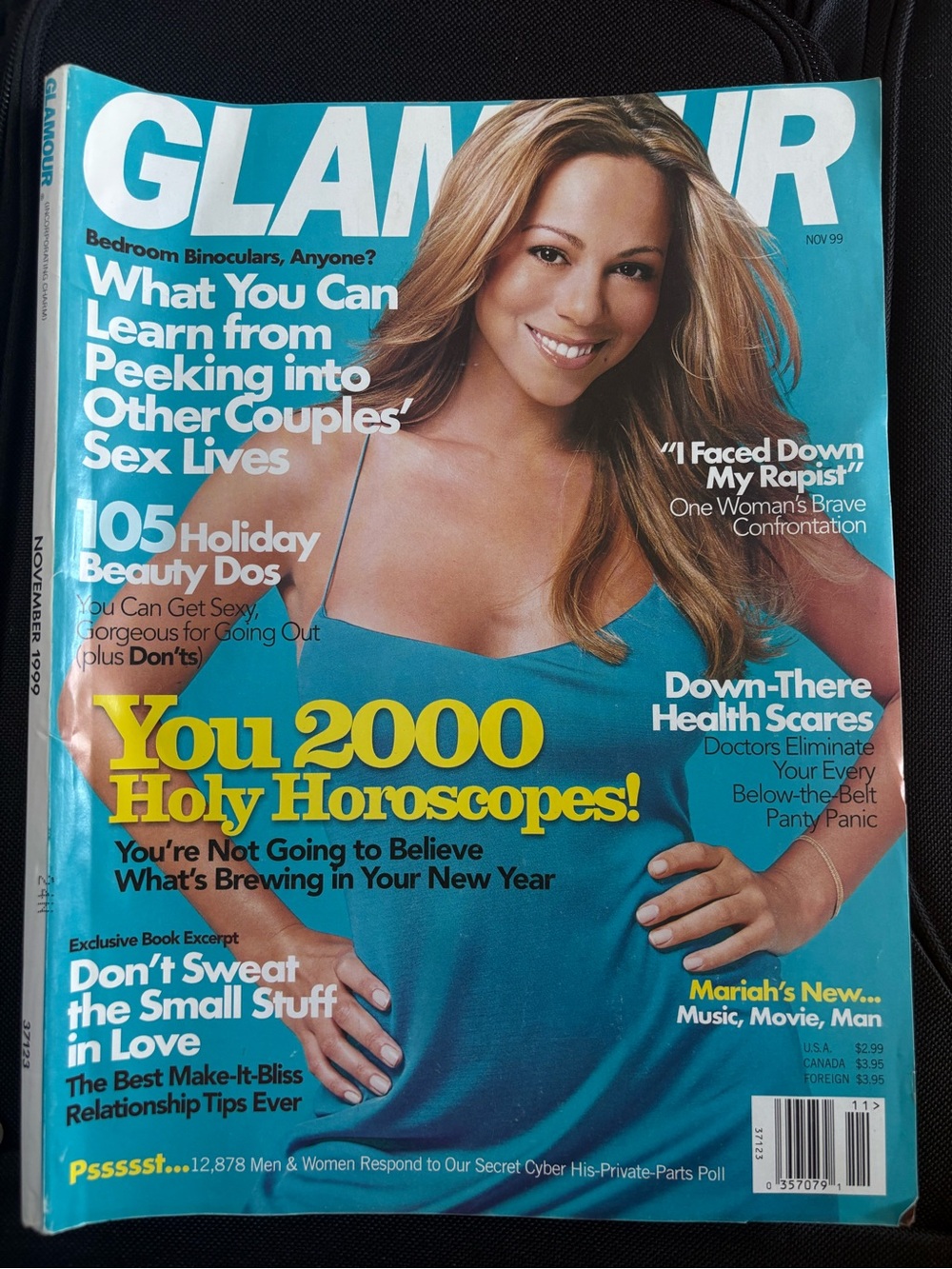 Mariah Carey Vintage Glamour Magazine 1999